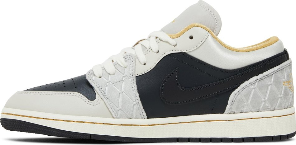 Air Jordan 1 Low SE  Beaded Swoosh  DV1762-001 - Sneaker Replica Workshop