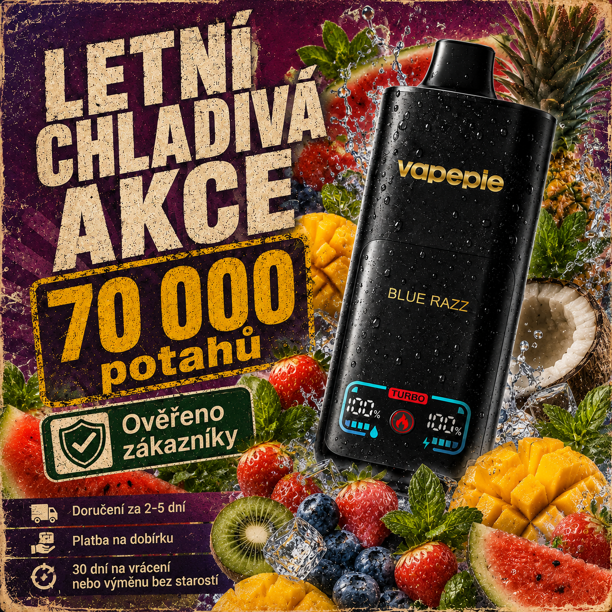 VAPEPIE Mega 70000 hlavní produkt