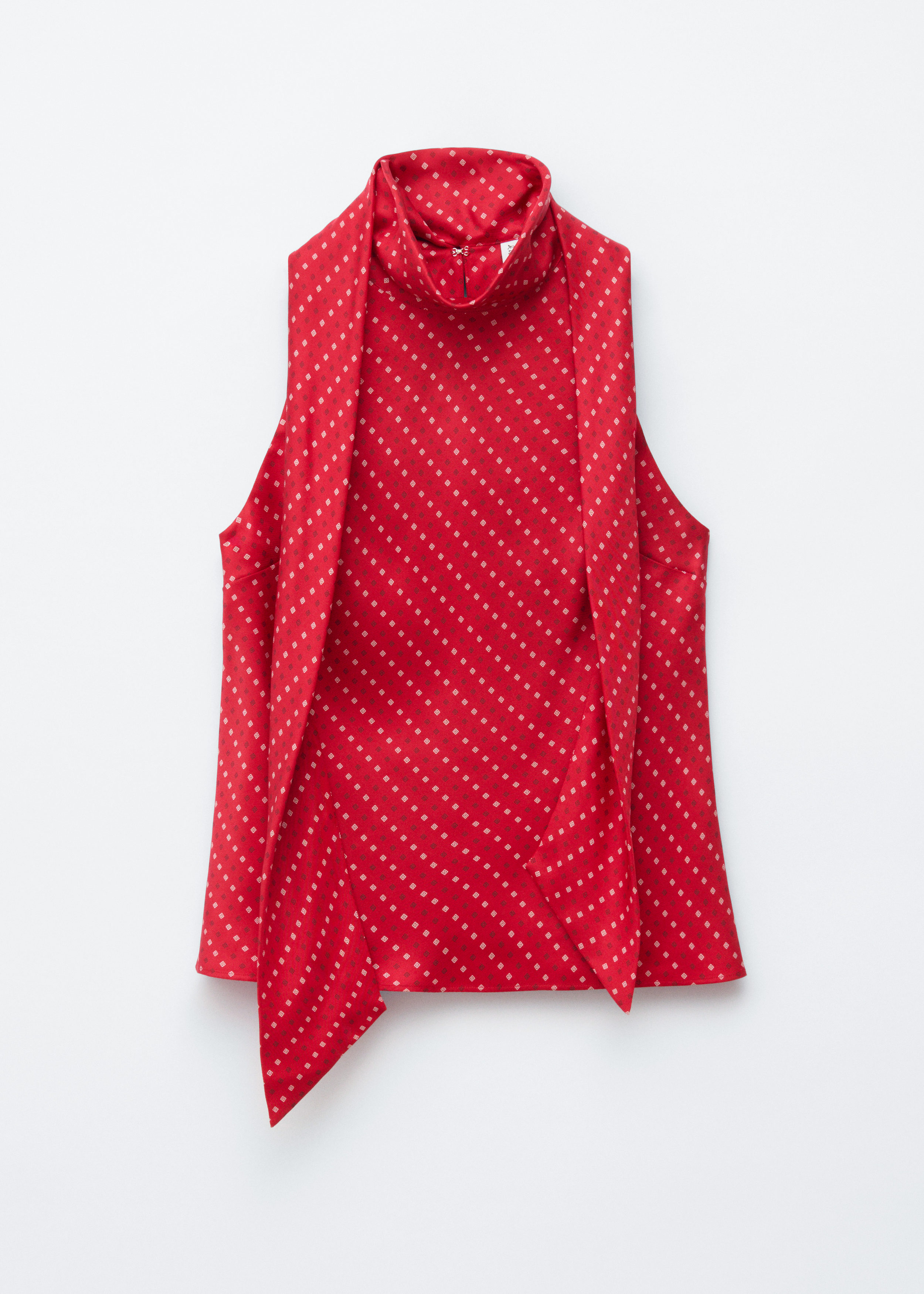 & Other Stories SCARF-NECK SILK TOP
