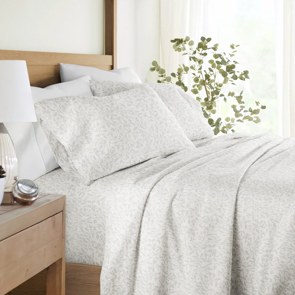 Romantic Vines 4-Piece Long Staple Cotton Sheet Set (Sale)