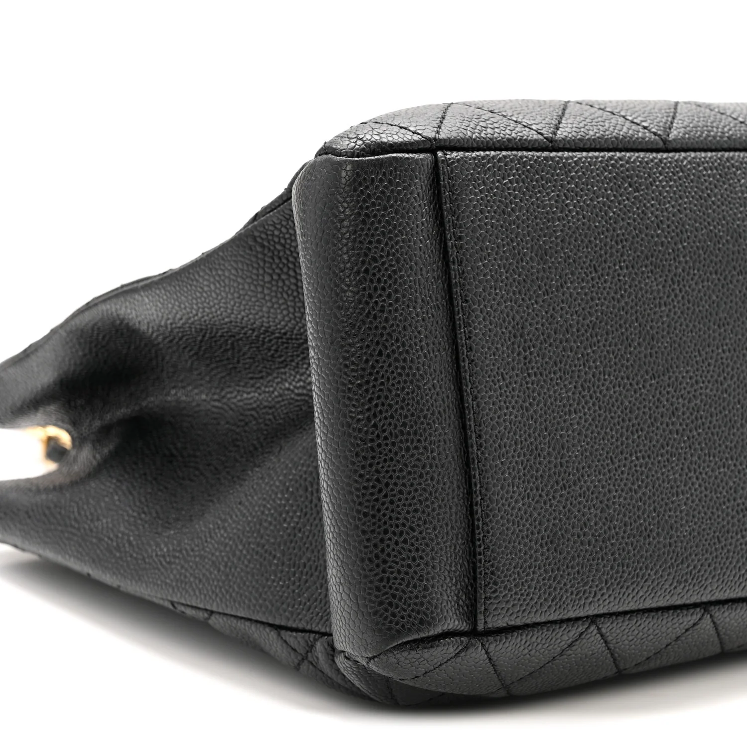 Caviar Quilted Grand Shopping Tote GST Black - Top Club