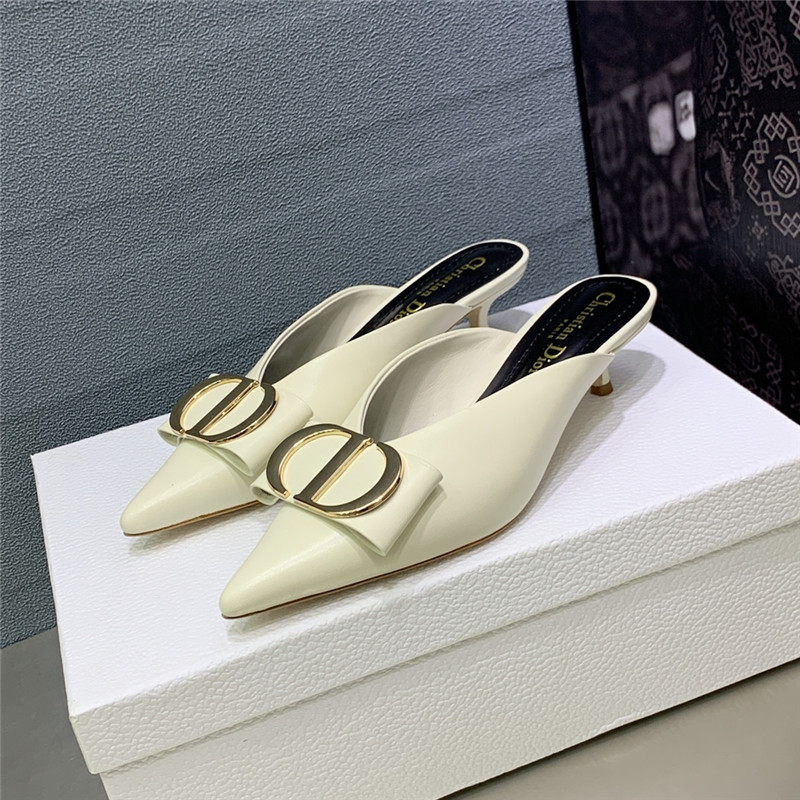 Dior spring and summer new jelly-colored pointed mules - Sneaker Replica Workshop