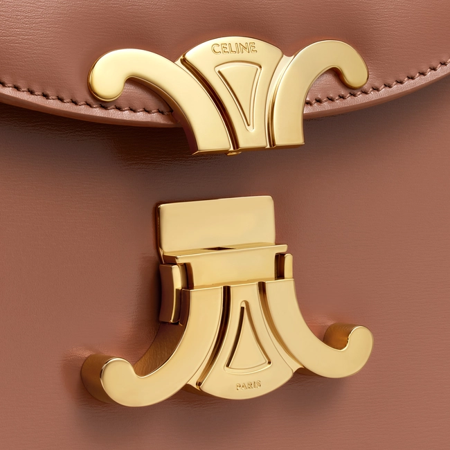 TEEN BESACE TRIOMPHE IN SHINY CALFSKIN BRONZE - Top Club