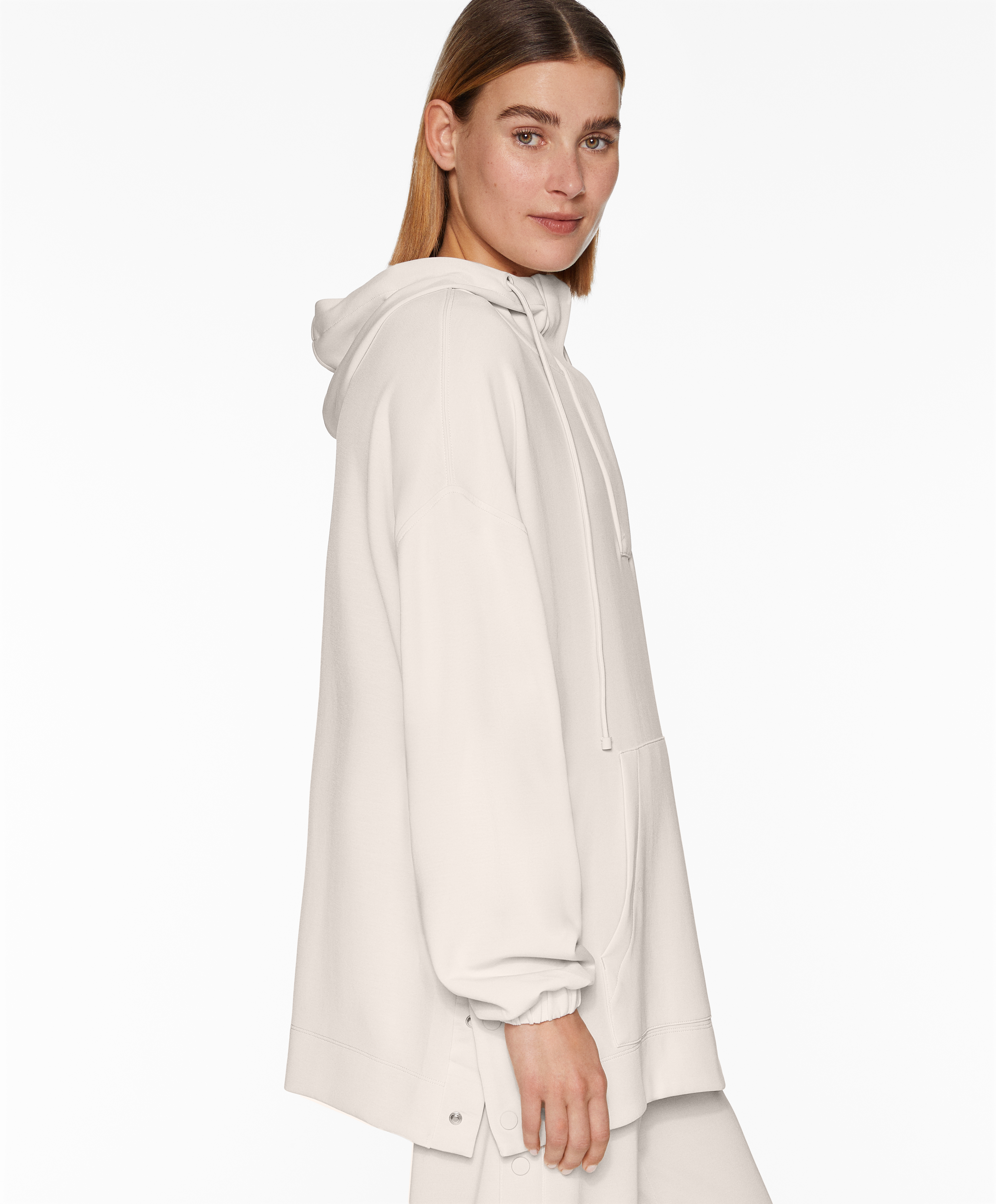 OYSHO Oversize sweatshirt with soft-touch modal and zip
