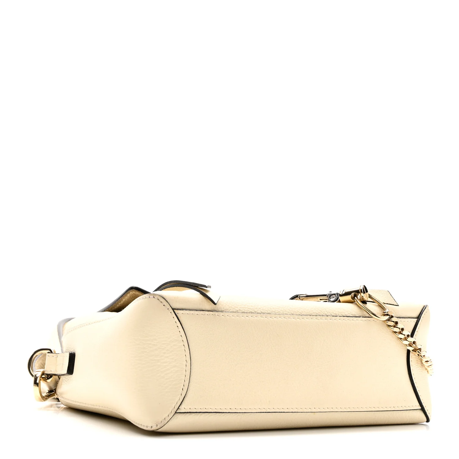 Calfskin Mini Faye Day Shoulder Bag Off White - Top Club