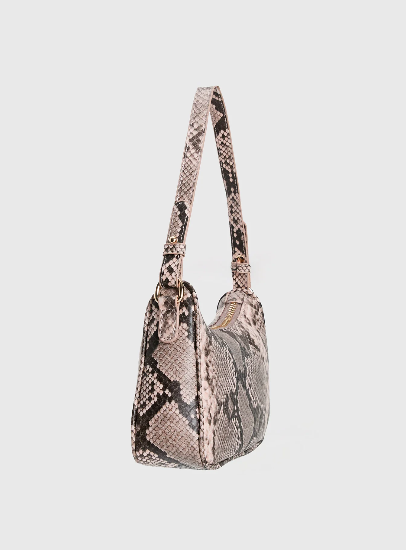 Jaxen Shoulder Bag Pink Snake