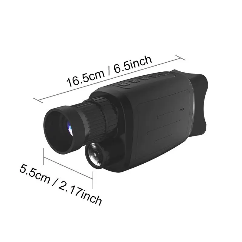 Night Vision Monocular, 1 Box Infrared Digital HD 1080P LED Light, 2.0 Inch TFT Screen, 16X Zoom, Outdoor Exploration Equipment