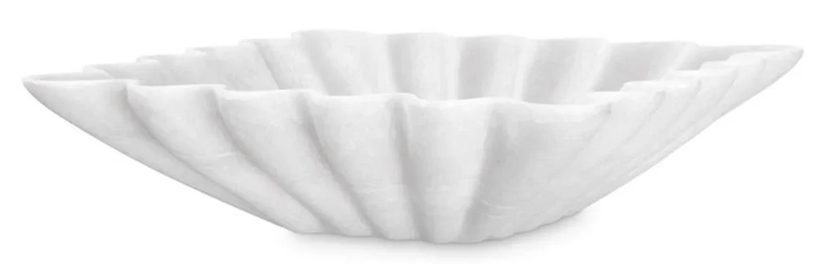 Luxury decorative marble bowl white 30.5 x 30.5 x H. 8 cm - decorative bowl - square fruit bowl - dining table decoration - decorative accessories - luxury accessories - luxury quality