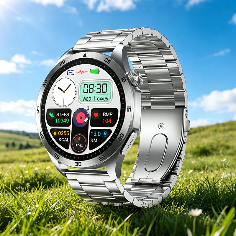 Cross-border ET485 Smartwatch with Bluetooth Calling, HD Display, Heart Rate and Sleep Monitoring, Step Counter, Sports Watch