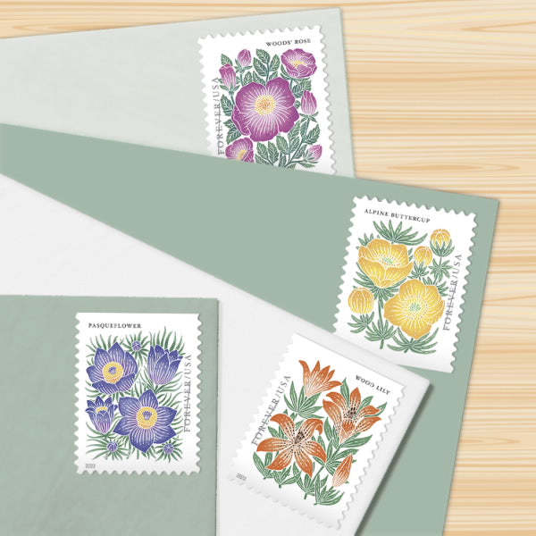 (2022) USPS Mountain Flora First-Class Forever Stamps