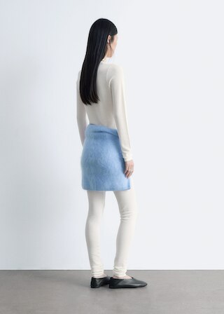 & Other Stories LONG-SLEEVE POINTELLE-KNIT TOP