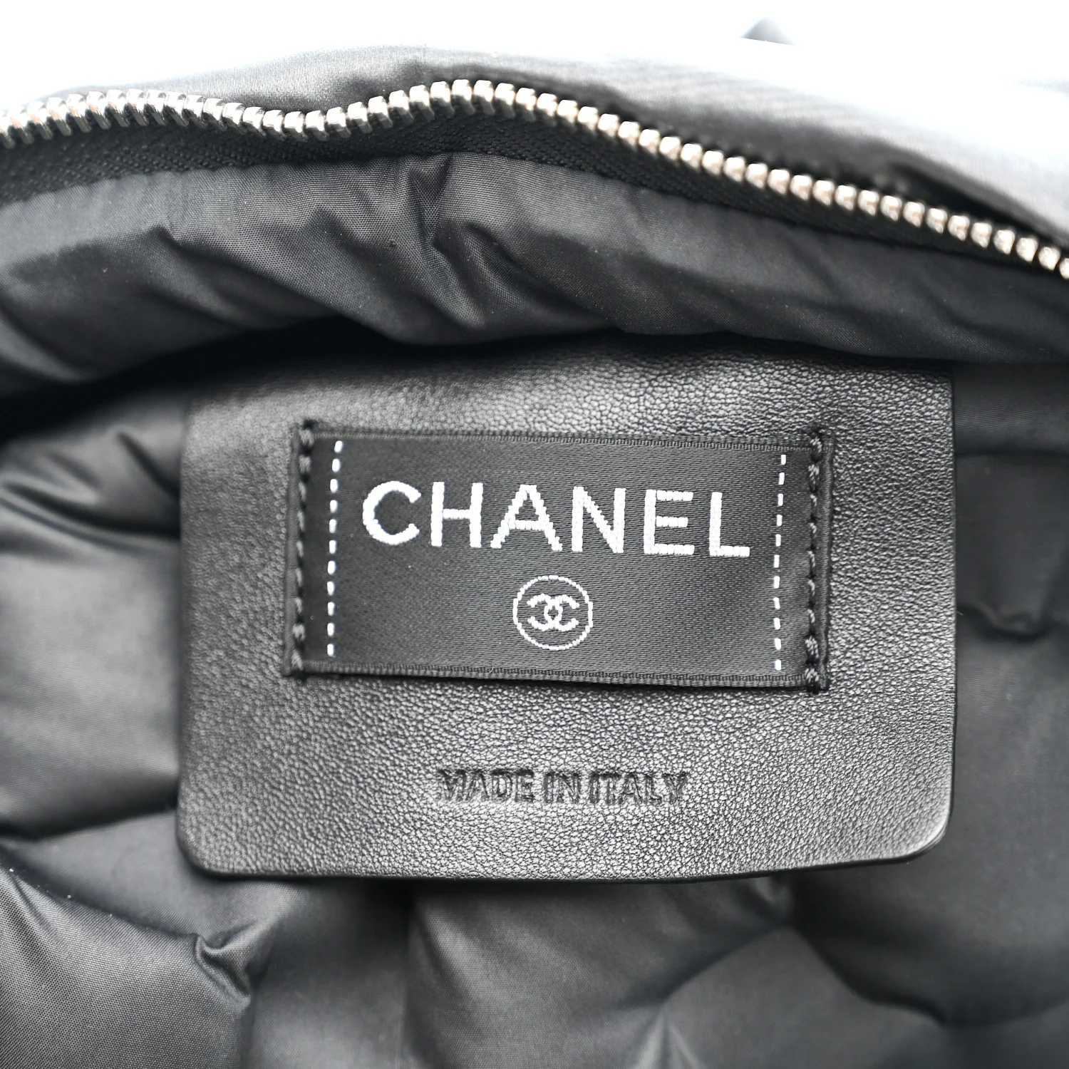 Nylon Embossed Small Doudoune Backpack Grey - Top Club