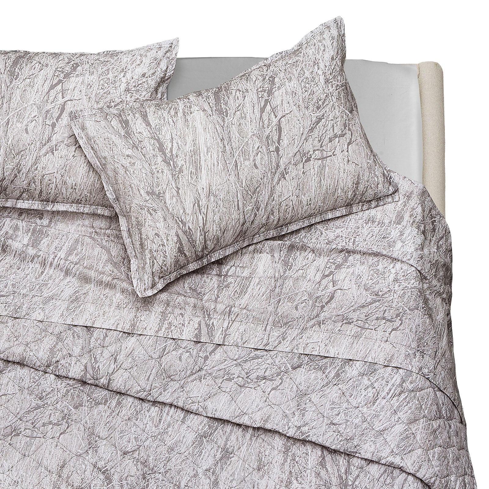 Completo Lenzuola In Cotone Forest Camo Matrimoniale Grey Diesel