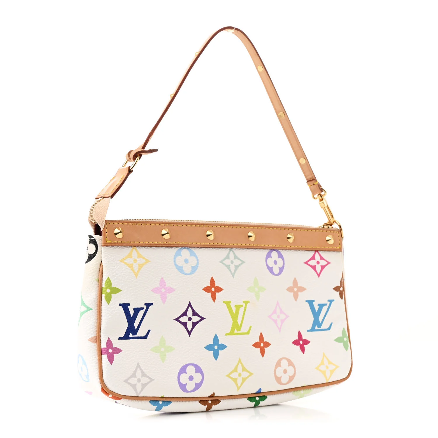 Monogram Multicolor Pochette Accessories White - Top Club