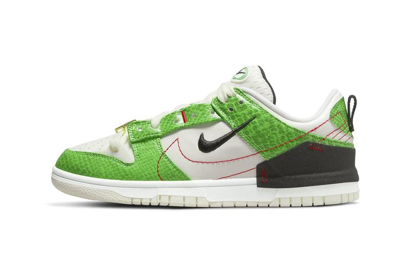 Wmns Dunk Low Disrupt 2  Green Snakeskin  DV1491-101 - Sneaker Replica Workshop
