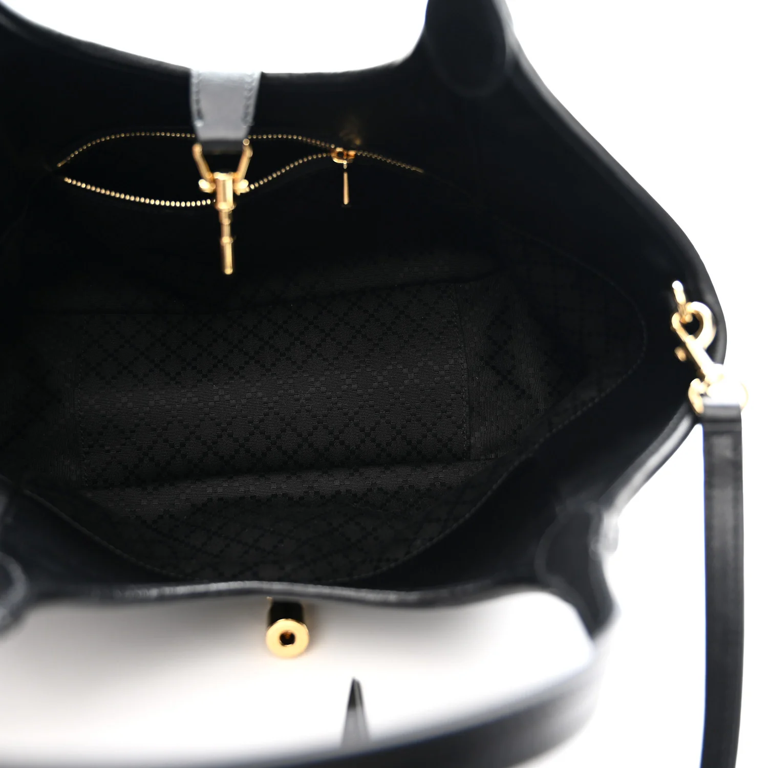 Soft Calfskin Small Mercato Tote Bag Black - Top Club