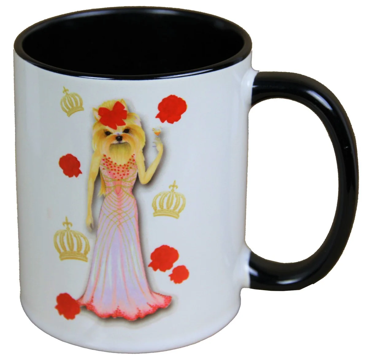 Harald Glööckler Pompöös cup dog with evening dress - designed by Harald Glööckler