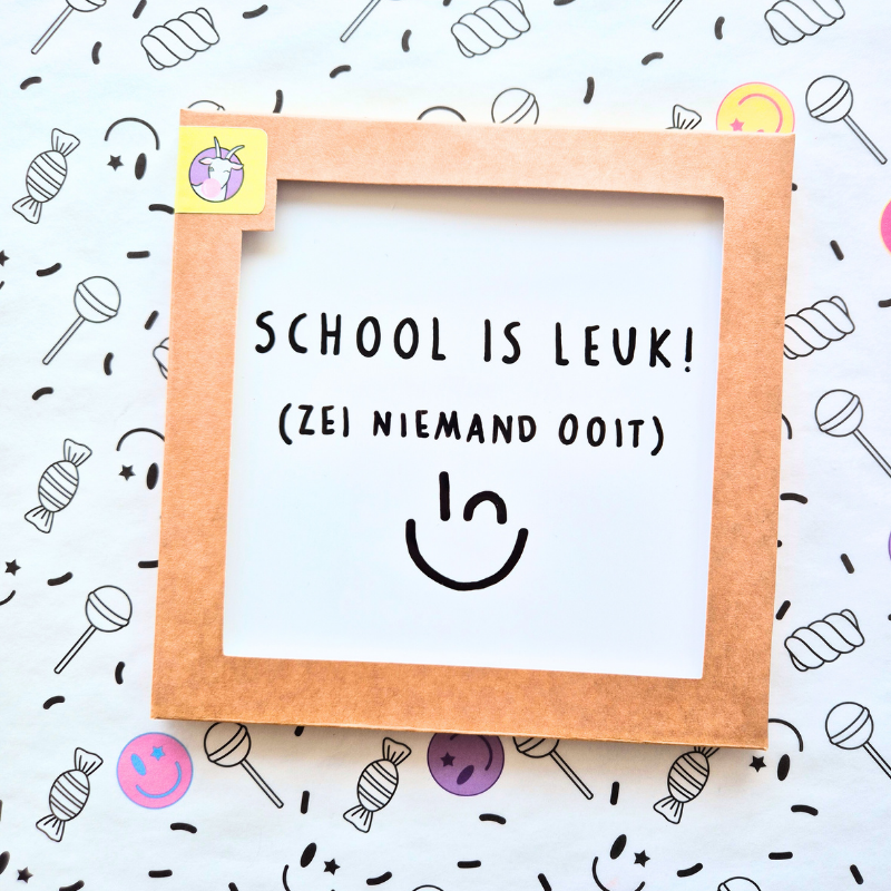 Wandtegel School is leuk