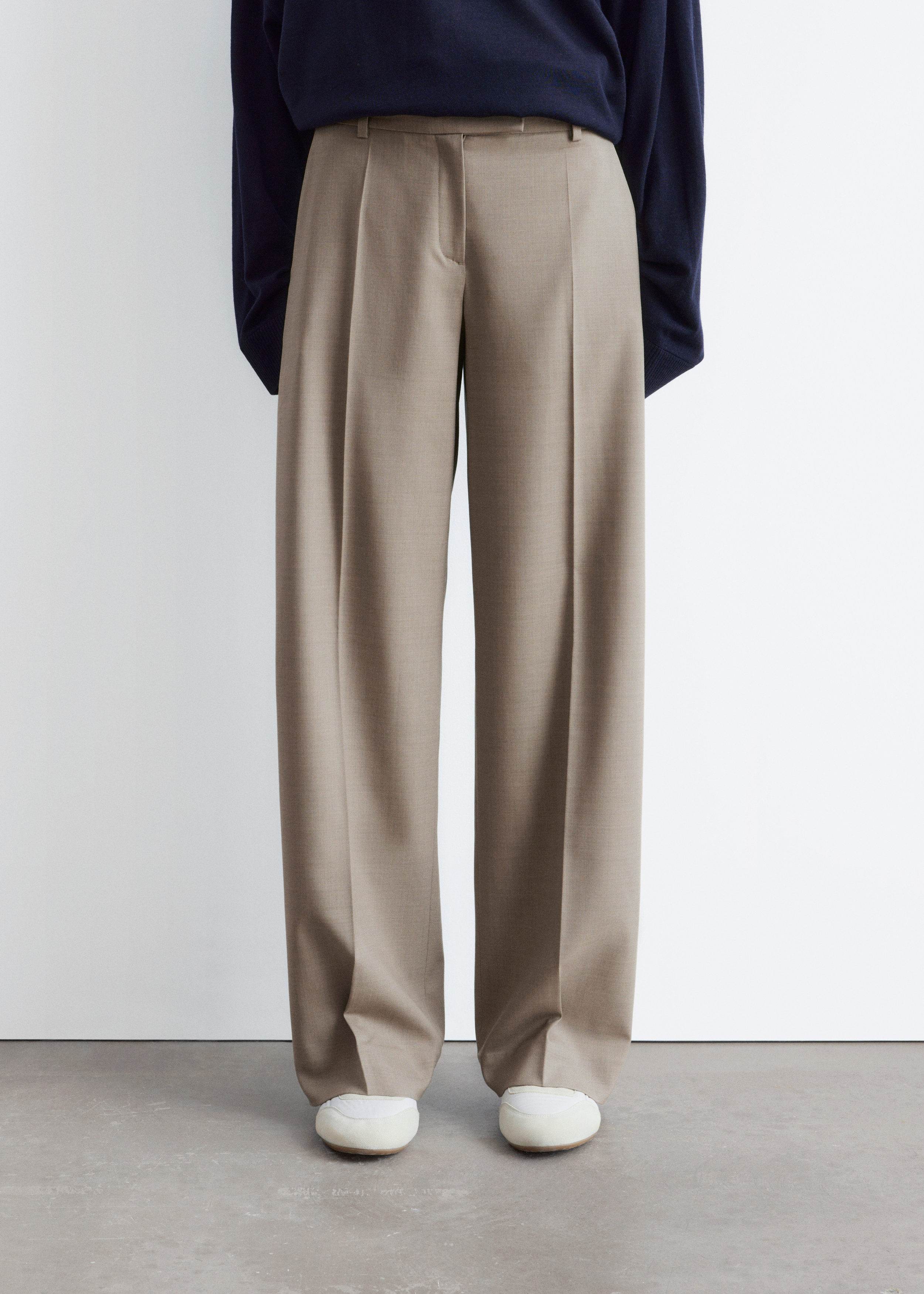 & Other Stories WOOL PRESS-CREASE TROUSERS