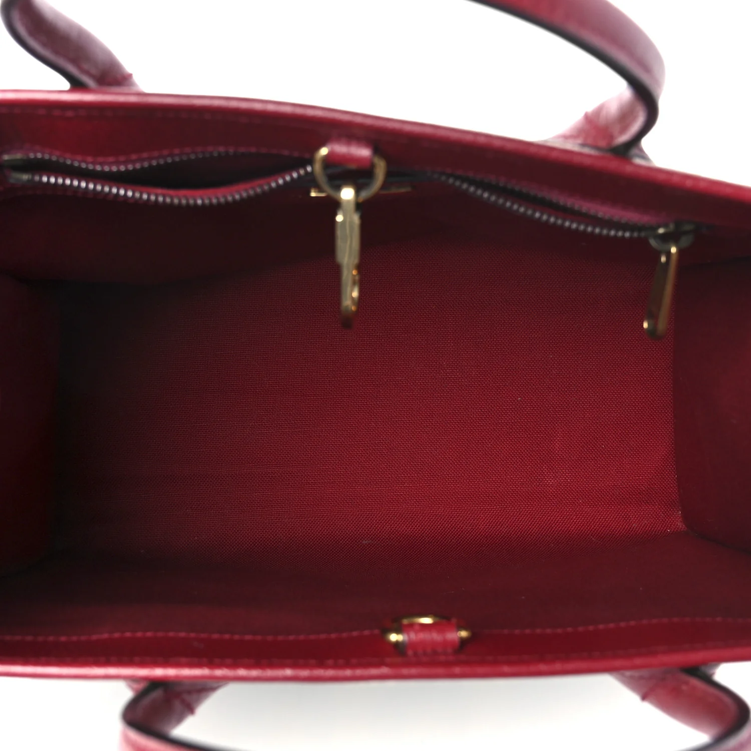 Canvas Jacquard Calfskin 100 Centennial Music Small Tote Bag Ivory Red - Top Club