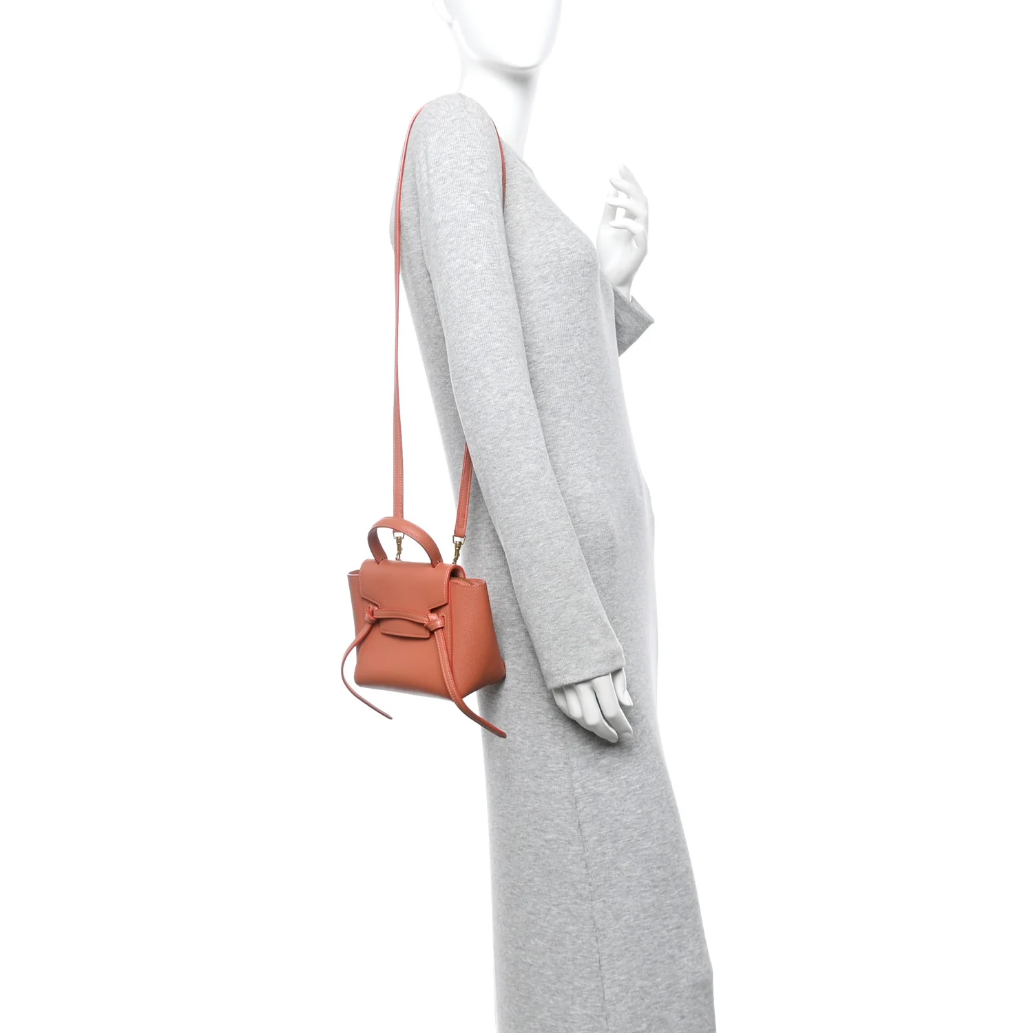 Grained Calfskin Pico Belt Bag Lychee