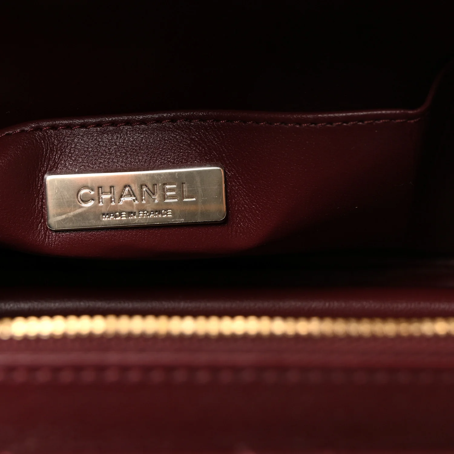 Calfskin Quilted Studded Square Vanity Case Burgundy - Top Club