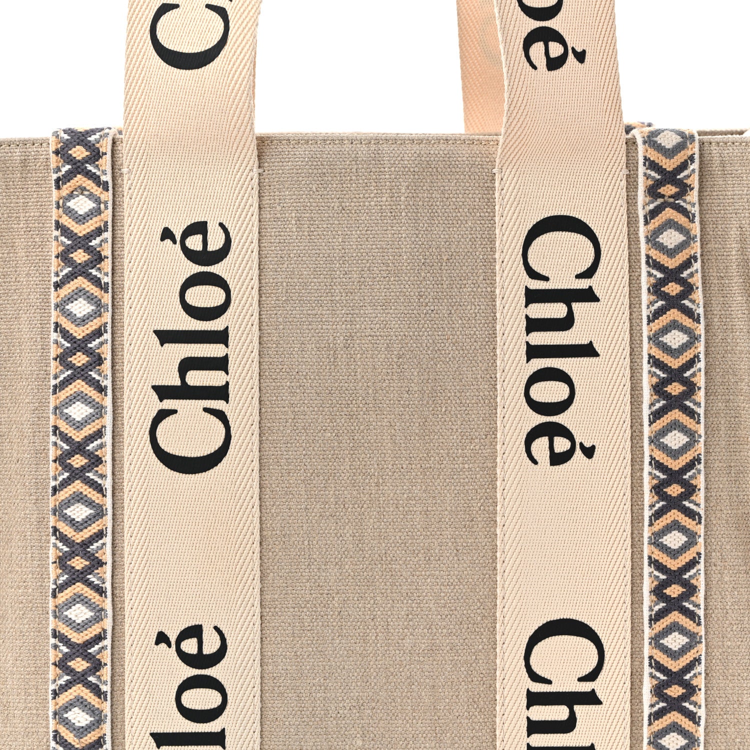 Cotton Medium Woody Ribbon Tote Slate Green - Top Club