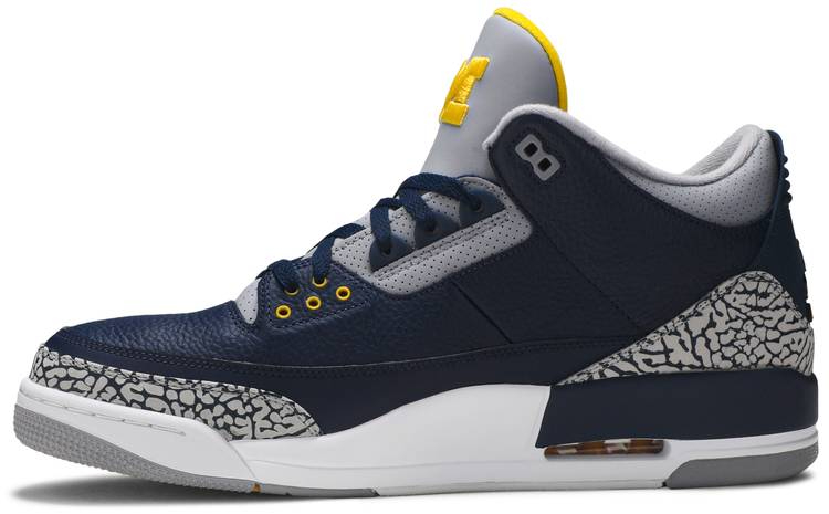 Air Jordan 3 Retro  Michigan  PE AJ3-820064 - Sneaker Replica Workshop