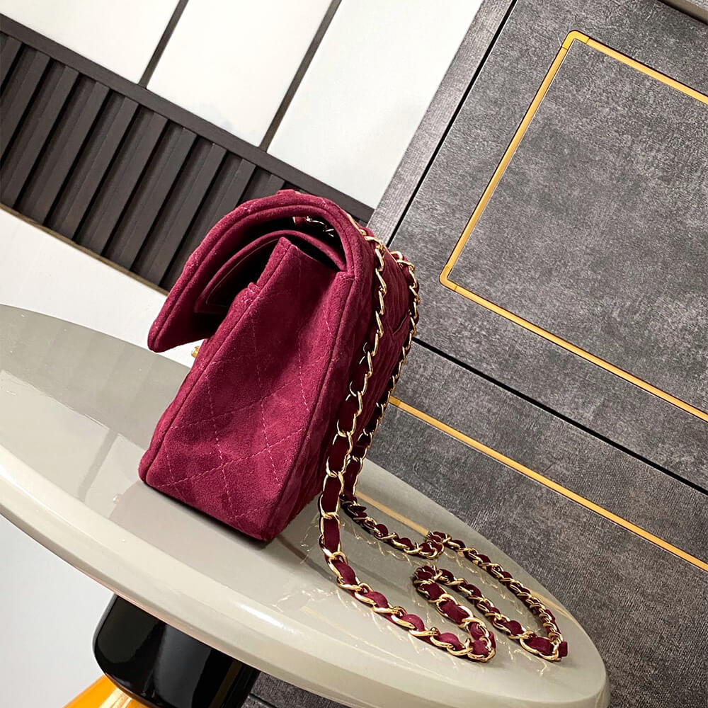 CHANEL Suede Classic Double Flap Handbag(HIGH-END GRADE) - Top Club