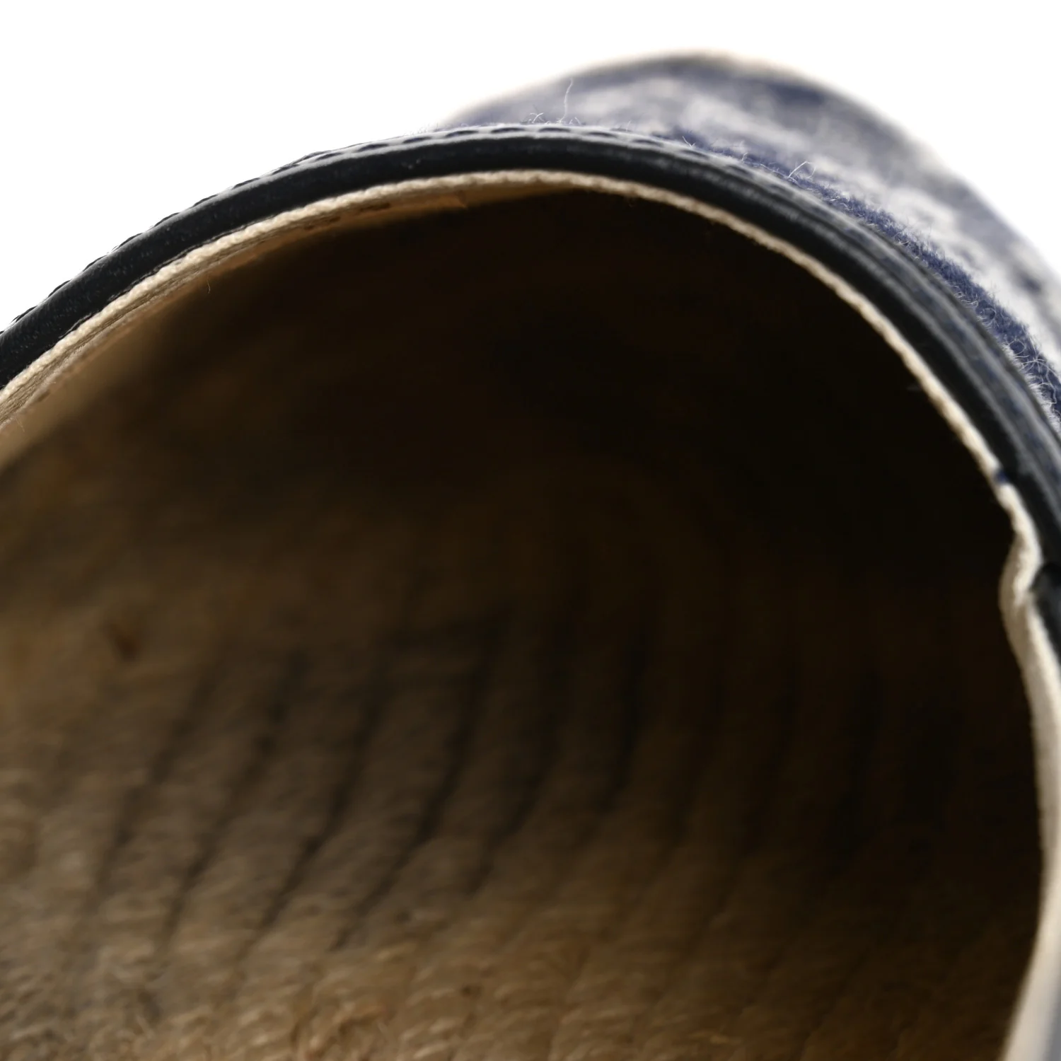 Monogram Denim Espadrille Flats 8.5 Blue - Top Club