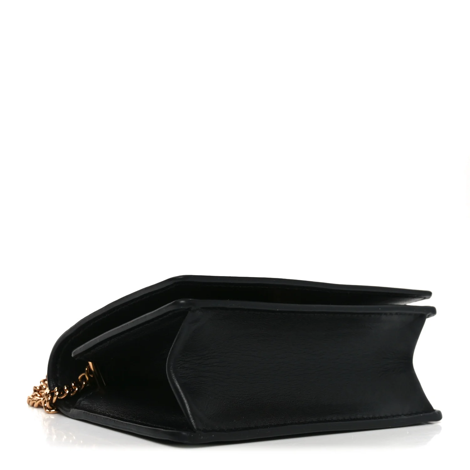 Vitello Mini Virtus Chain Clutch Black - Top Club