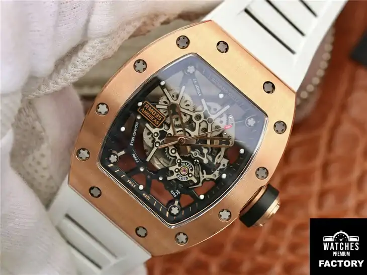 Richard Mille RM035 Americas KV Factory White Rubber Strap
