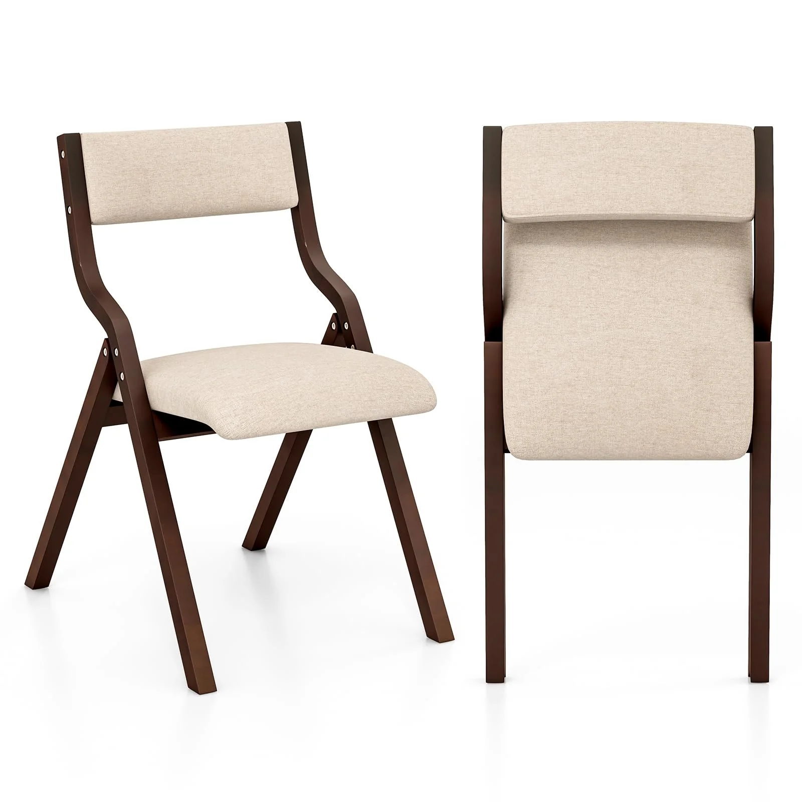 BEFOUNDLOVELY Folding Dining Chairs Set of 2/4, No Assembly Required