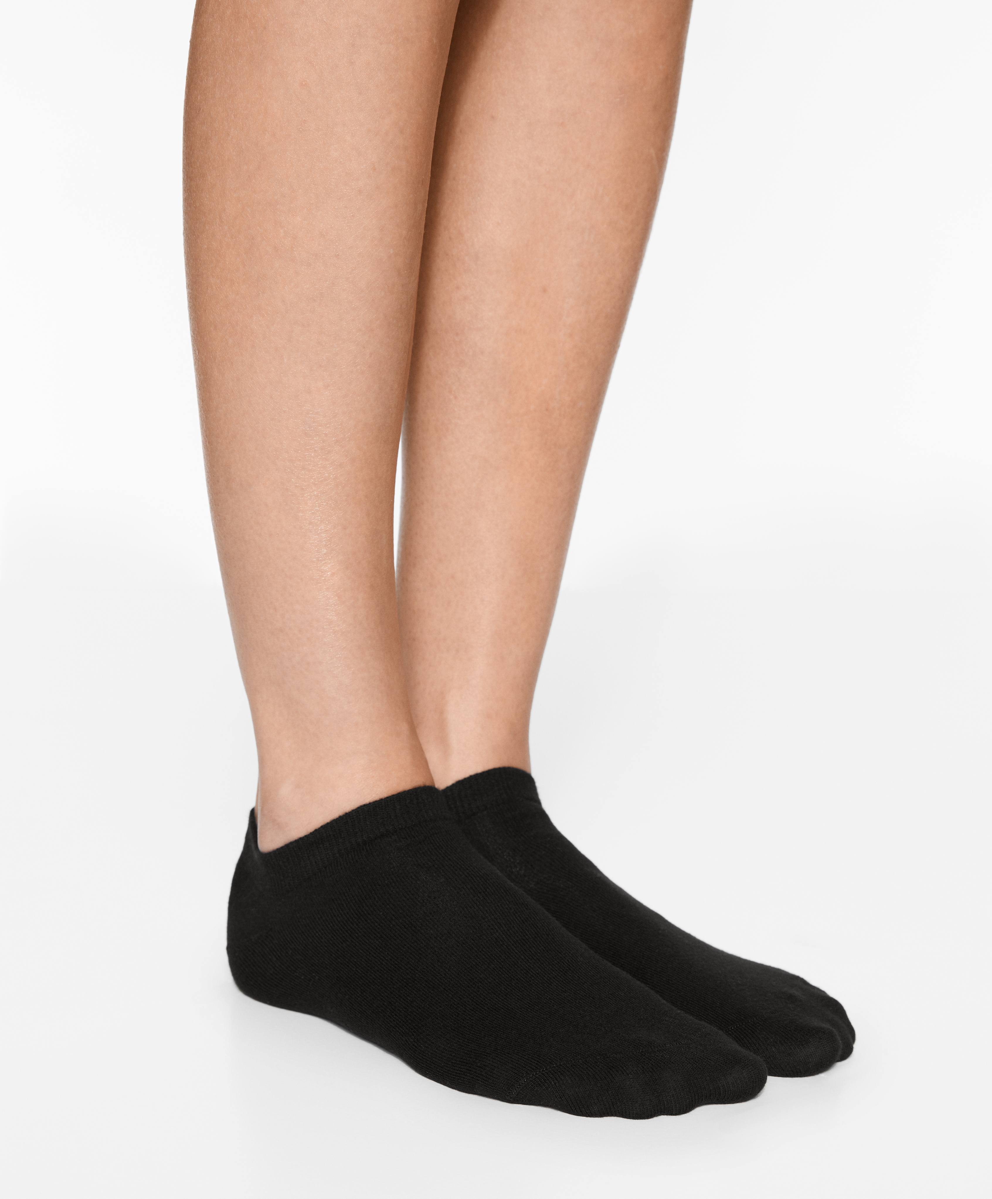 OYSHO 5 pairs of tab cotton blend sports sneaker socks