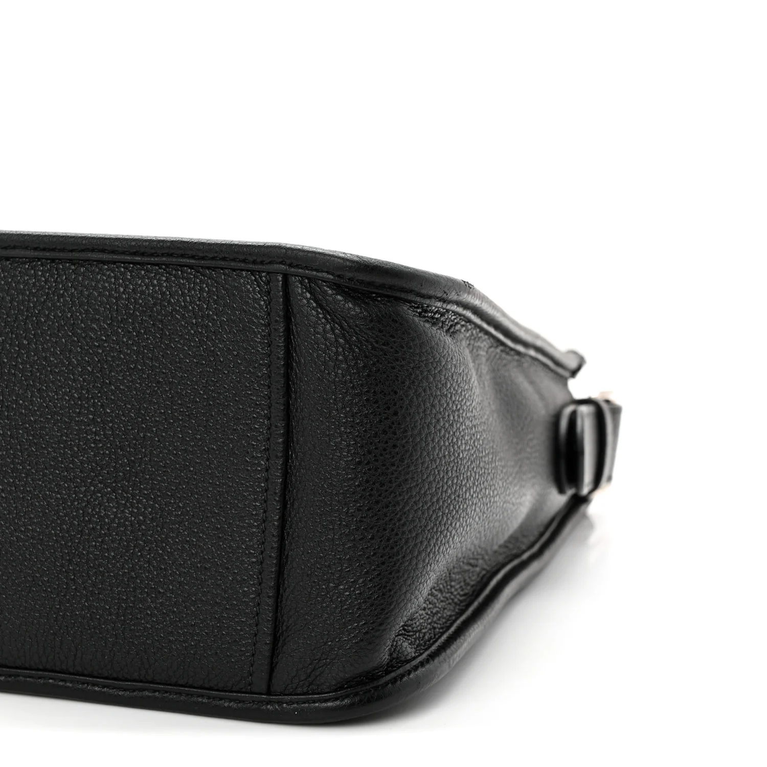 Vitello Daino Soft Hobo Messenger Bag Black - Top Club