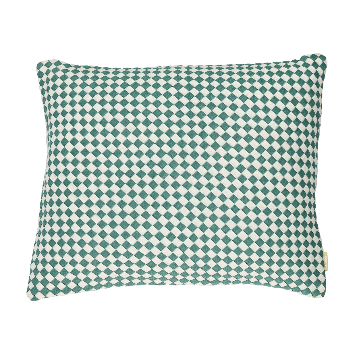 Kussen linnen Woven Seablue/offwhite