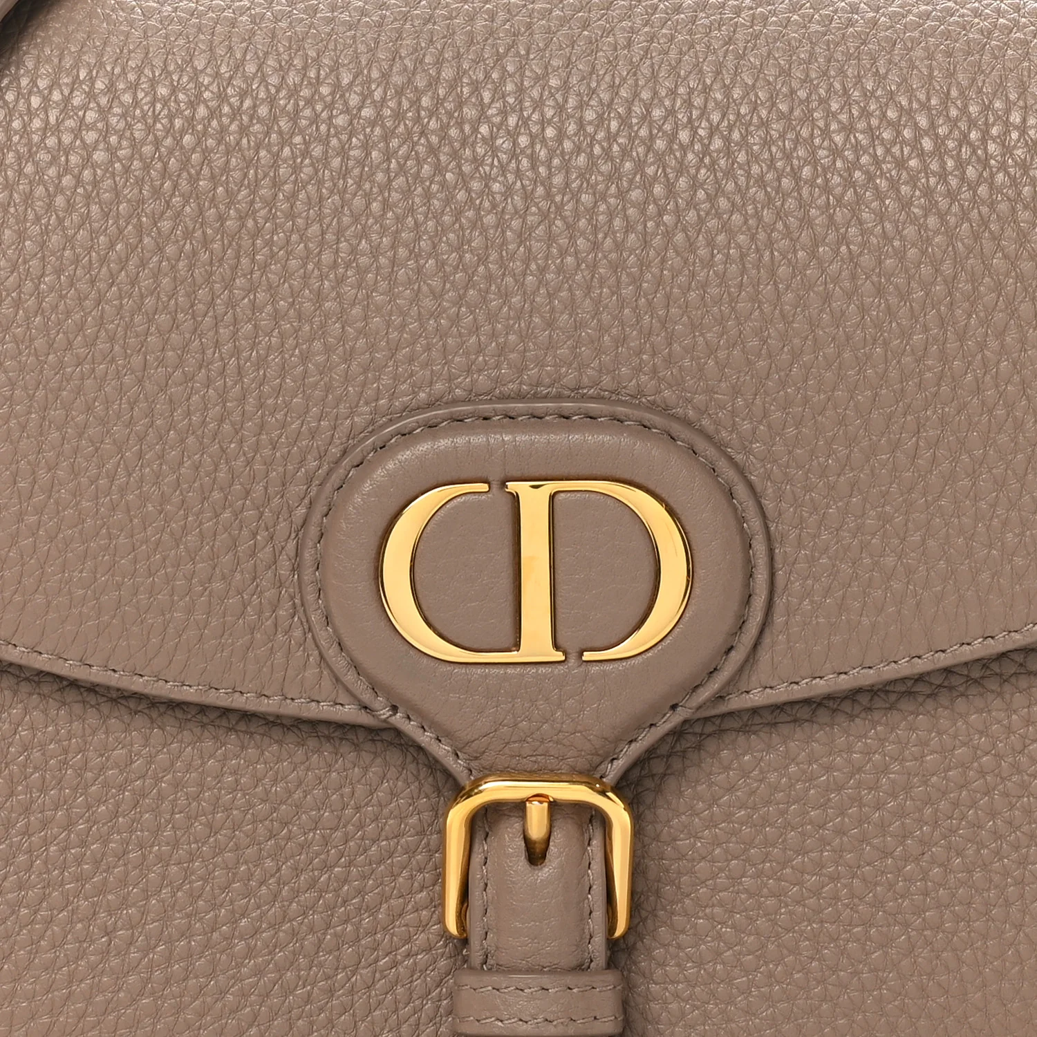 Grained Calfskin Medium Bobby Flap Warm Taupe - Top Club