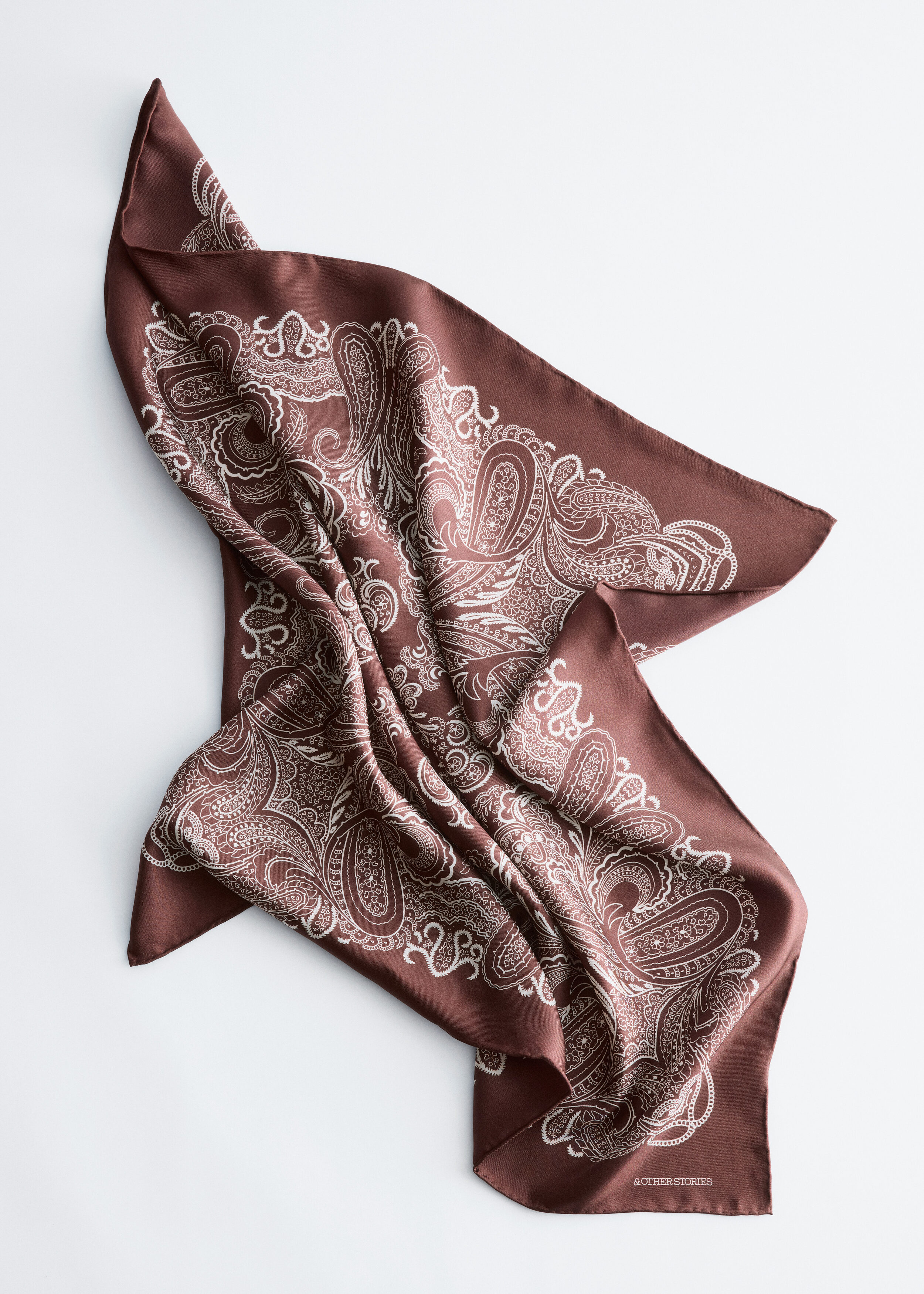 & Other Stories PAISLEY SILK SCARF