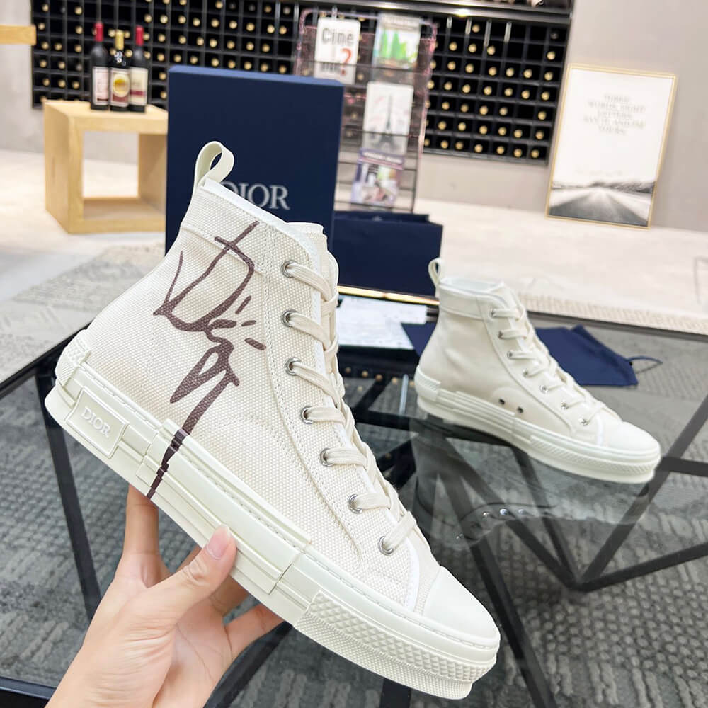 B23 CACTUS JACK DIOR HIGH-TOP SNEAKER - Top Club