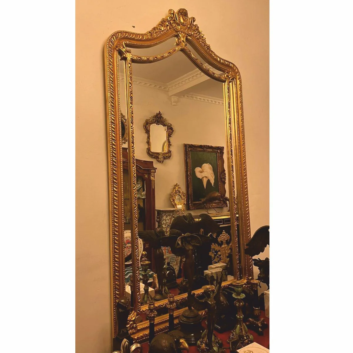 Baroque mirror gold H. 200 cm - magnificent baroque furniture