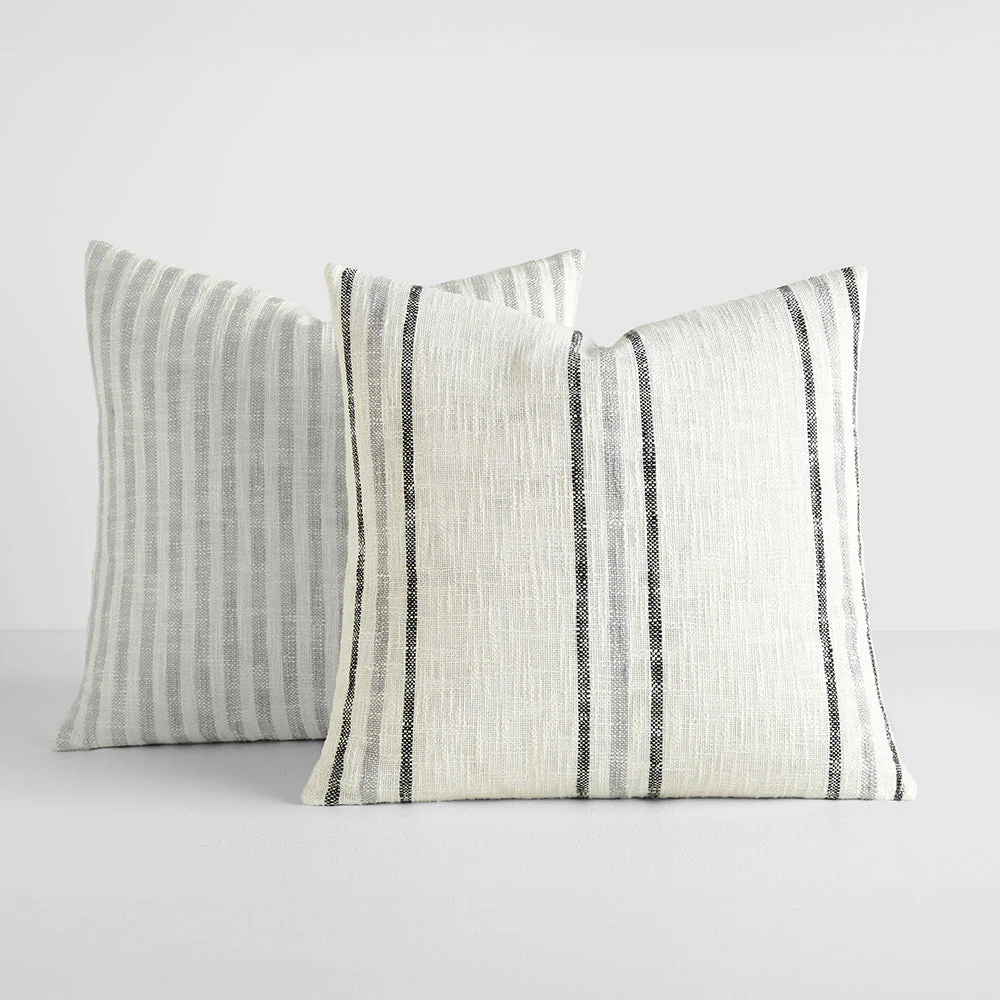 2-Pack Yarn-Dyed Bengal Stripe / Yarn-Dyed Framed Stripe Décor Throw Pillows (Sale)