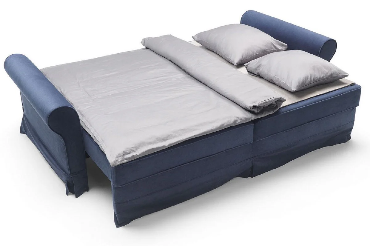 Luxury sofa blue 239 x 110 x H. 90 cm - living room sofa with sleeping function - living room furniture - luxury furniture - luxury interior