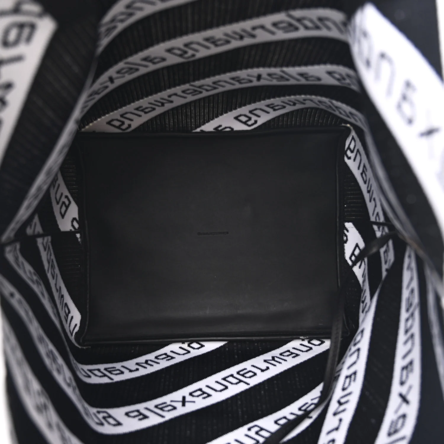 Knit Jacquard Diagonal Logo Roxy Tote White Black - Top Club