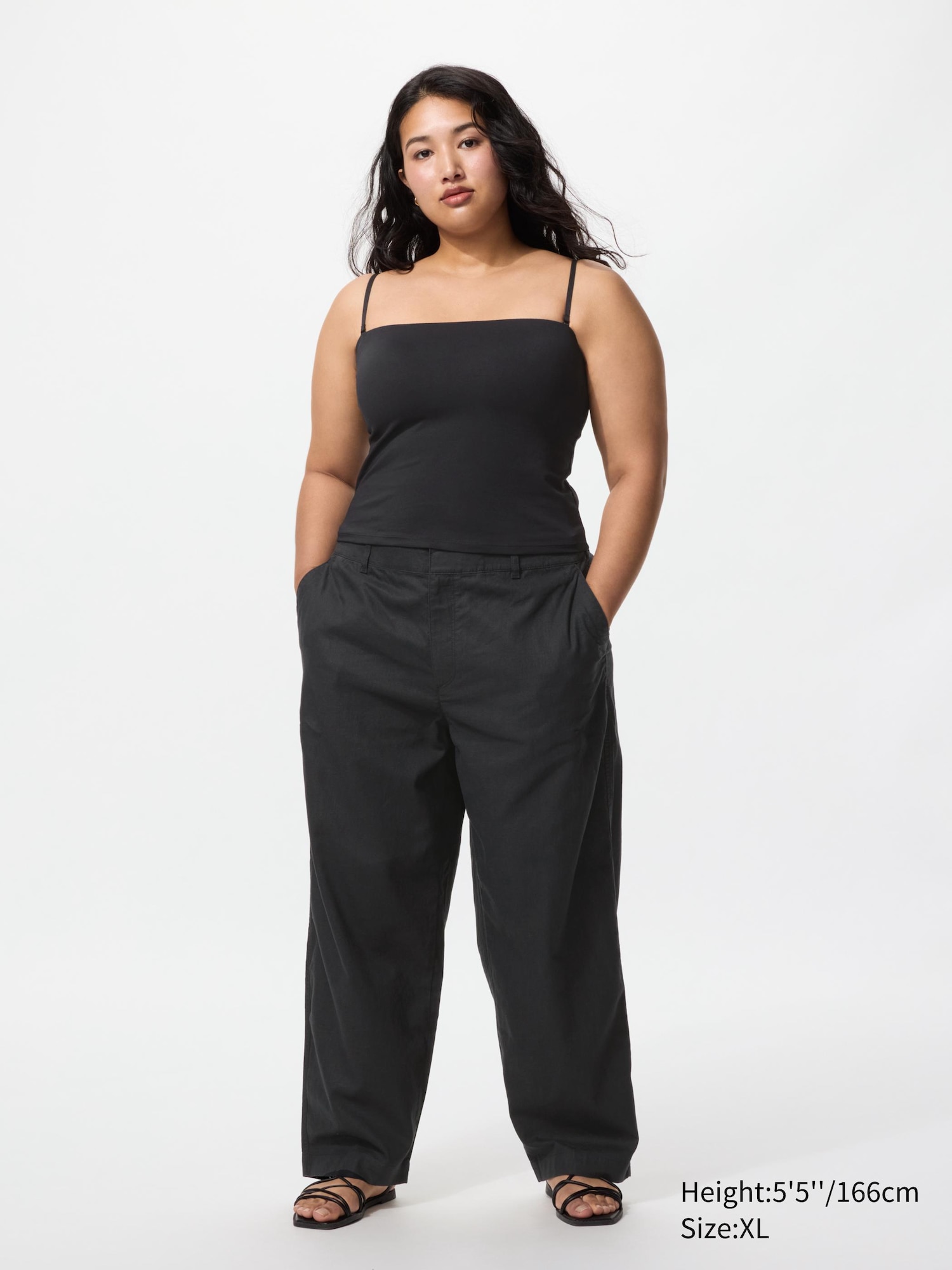Linen Cotton Tapered Pants