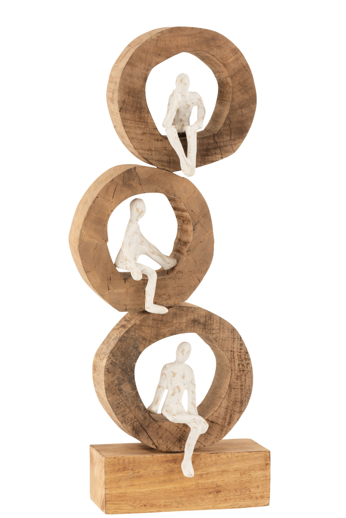 Figuur 3 Denkers Mangohout naturel/wit
