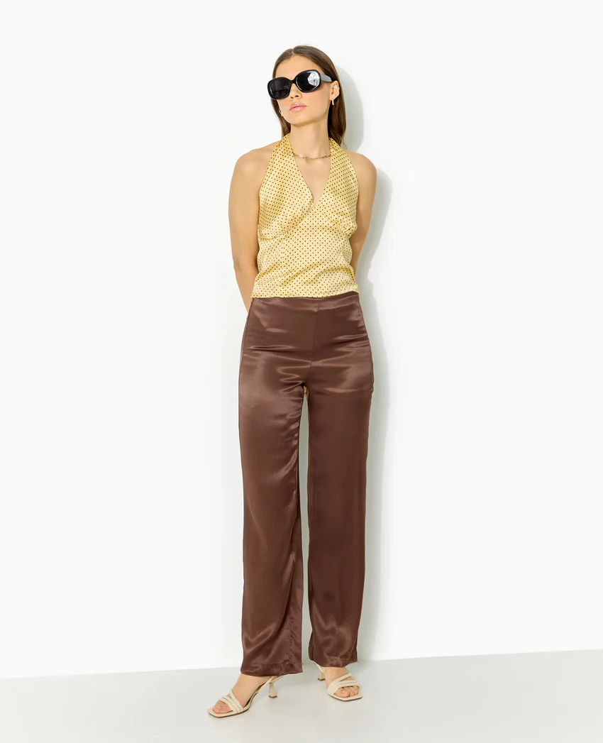 Pimkie Top dos-nu en satin motif pois