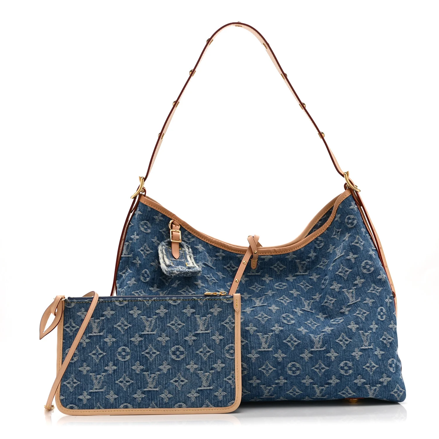 Monogram Denim CarryAll MM Blue - Top Club