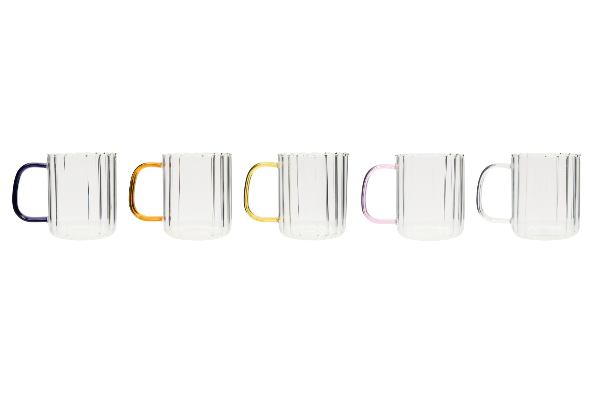 Theeglas Meghan 400 ml transparent/pink
