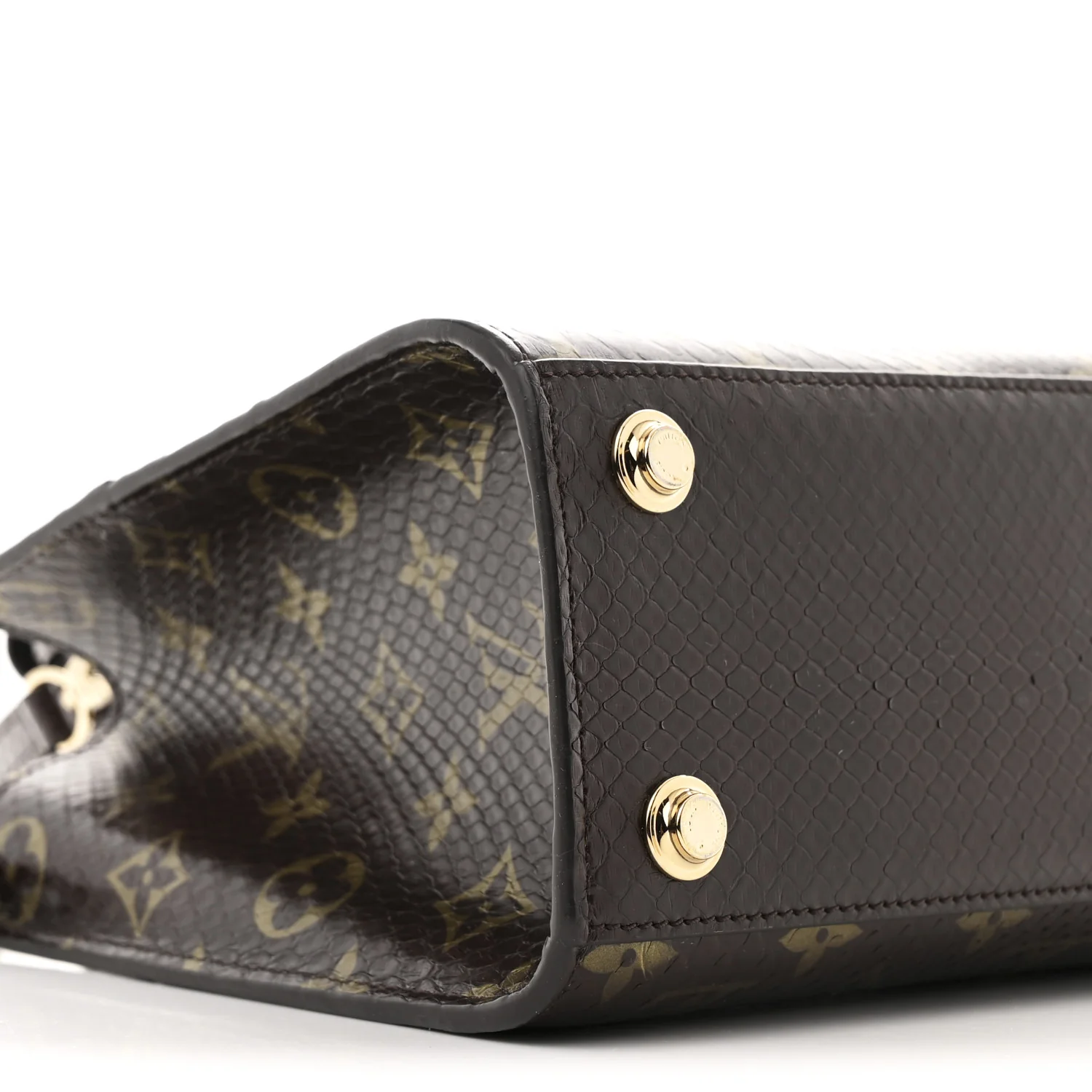 Snakeskin Monogram City Steamer Mini Brown - Top Club