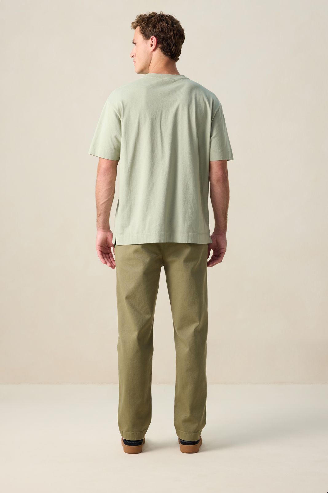 Lichtgroen boxy T-shirt